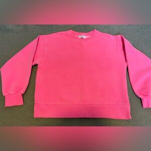 TNA RARE Bright Pink Crew Neck Sweater